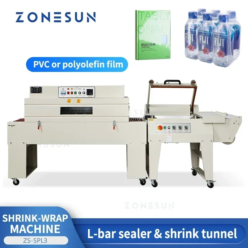 Shrink Wrap Machine Heat Tunnel - ZONESUN ZS-SPL3 Selladora Automática en L