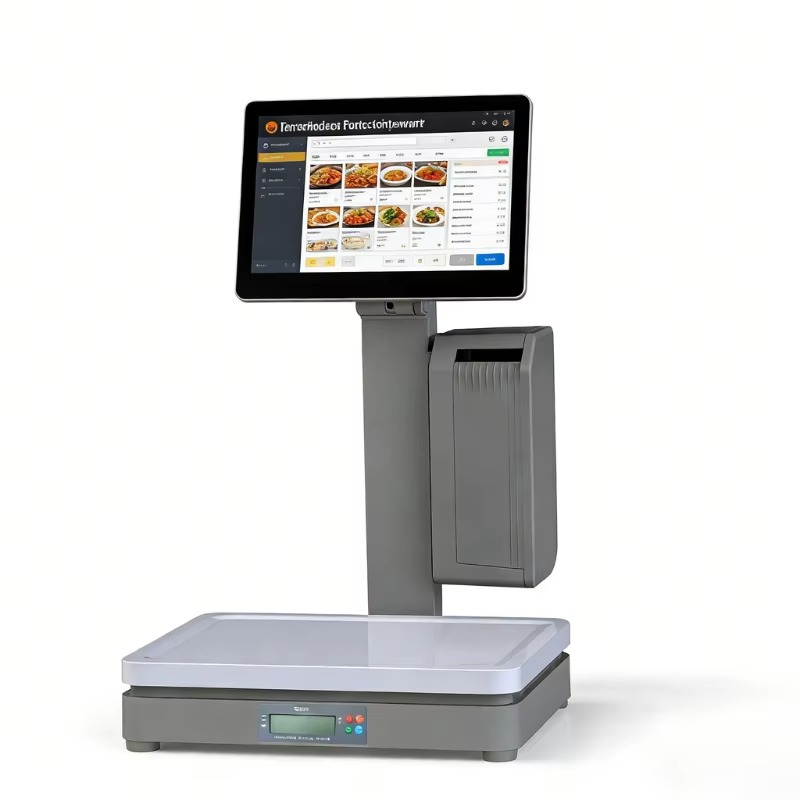 Weighing Scale Label Printer - Báscula de Supermercado con Pantalla Táctil,