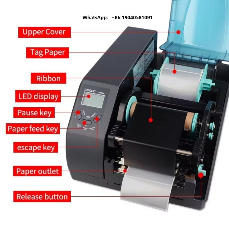 Barcode Label Printer Industrial - Impresora de Etiquetas Industriales con Código