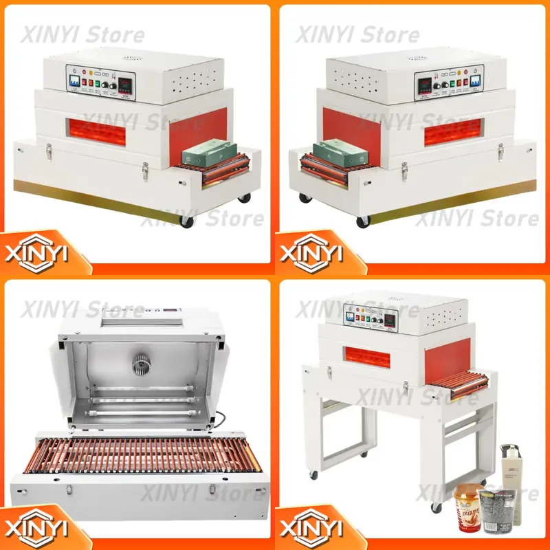 Shrink Wrap Machine Heat Tunnel - Máquina Envolvedora Termoencogible Totalmente Automática para