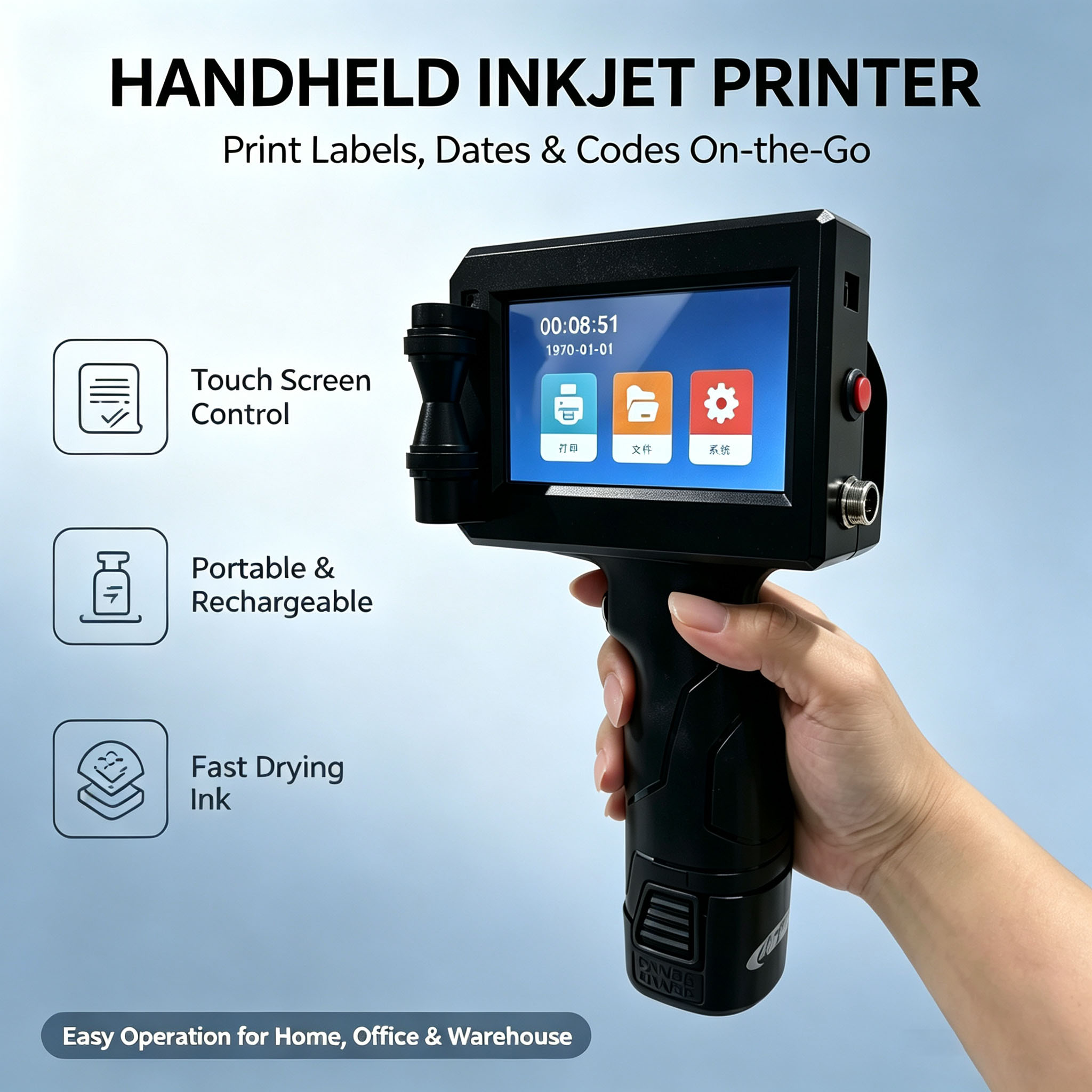 Impresora de inyección de tint - Coding Machine Date Printer Inkjet reseña y precio