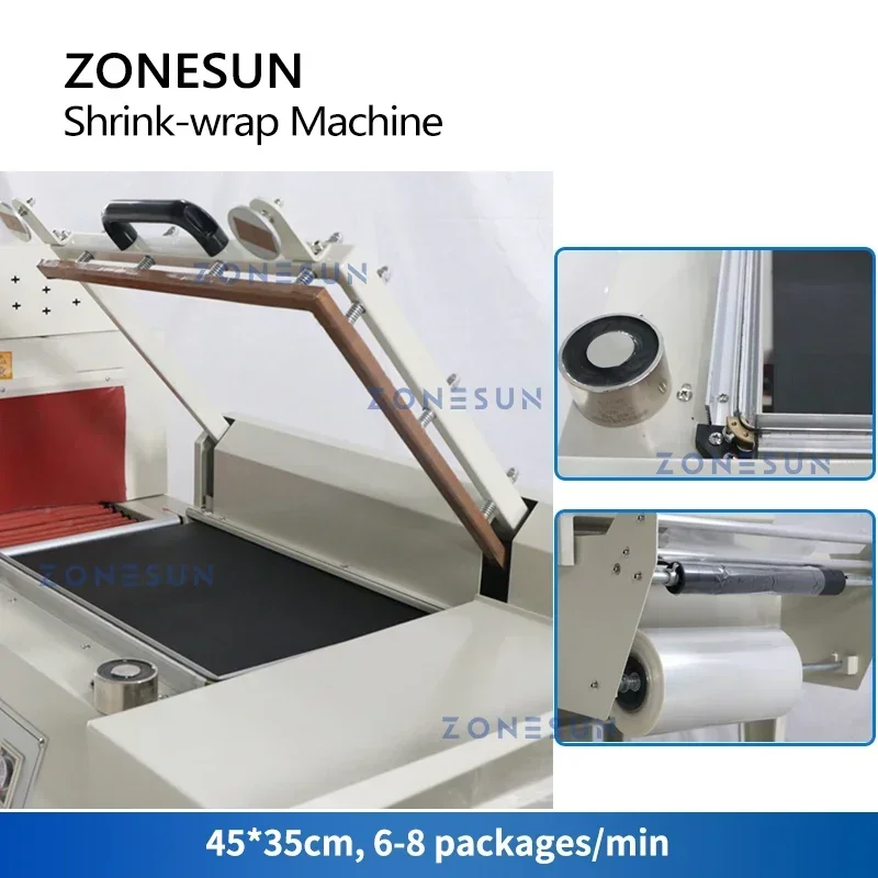 ZONESUN ZS-SPL3 Selladora Auto - Shrink Wrap Machine Heat Tunnel reseña y precio