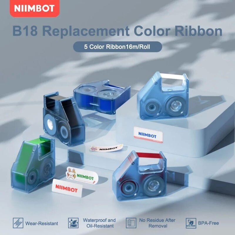 Cinta de Etiquetas NIIMBOT B18 - Barcode Label Printer Industrial reseña y precio