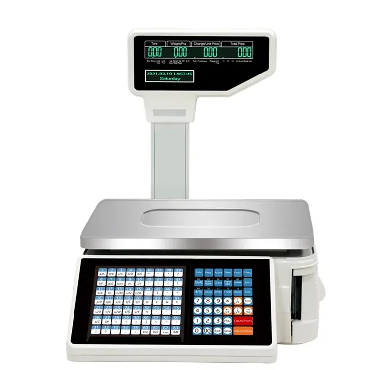 Báscula electrónica digital co - Weighing Scale Label Printer reseña y precio