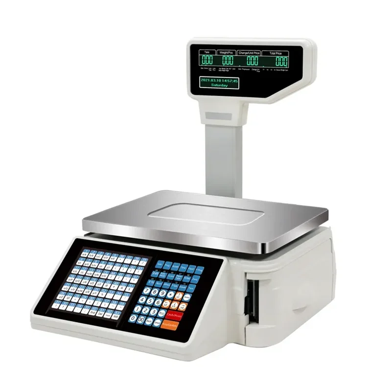 Báscula electrónica digital co - Weighing Scale Label Printer reseña y precio