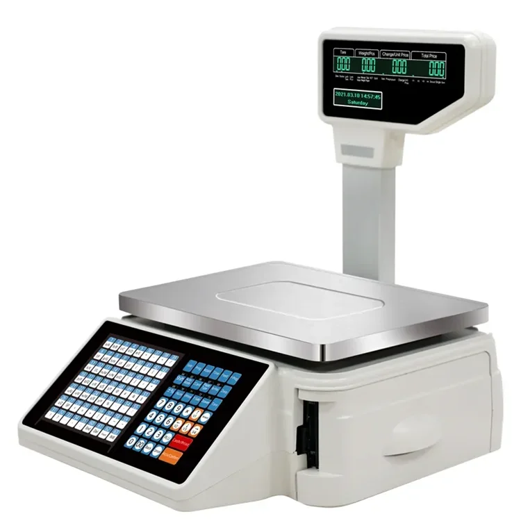 Báscula electrónica digital co - Weighing Scale Label Printer reseña y precio