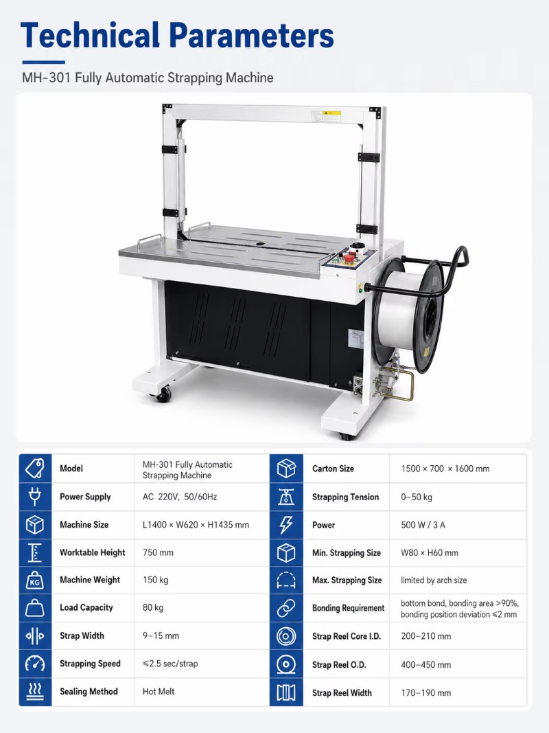 Máquina automática de flejado  - Strapping Machine Pp Band reseña y precio
