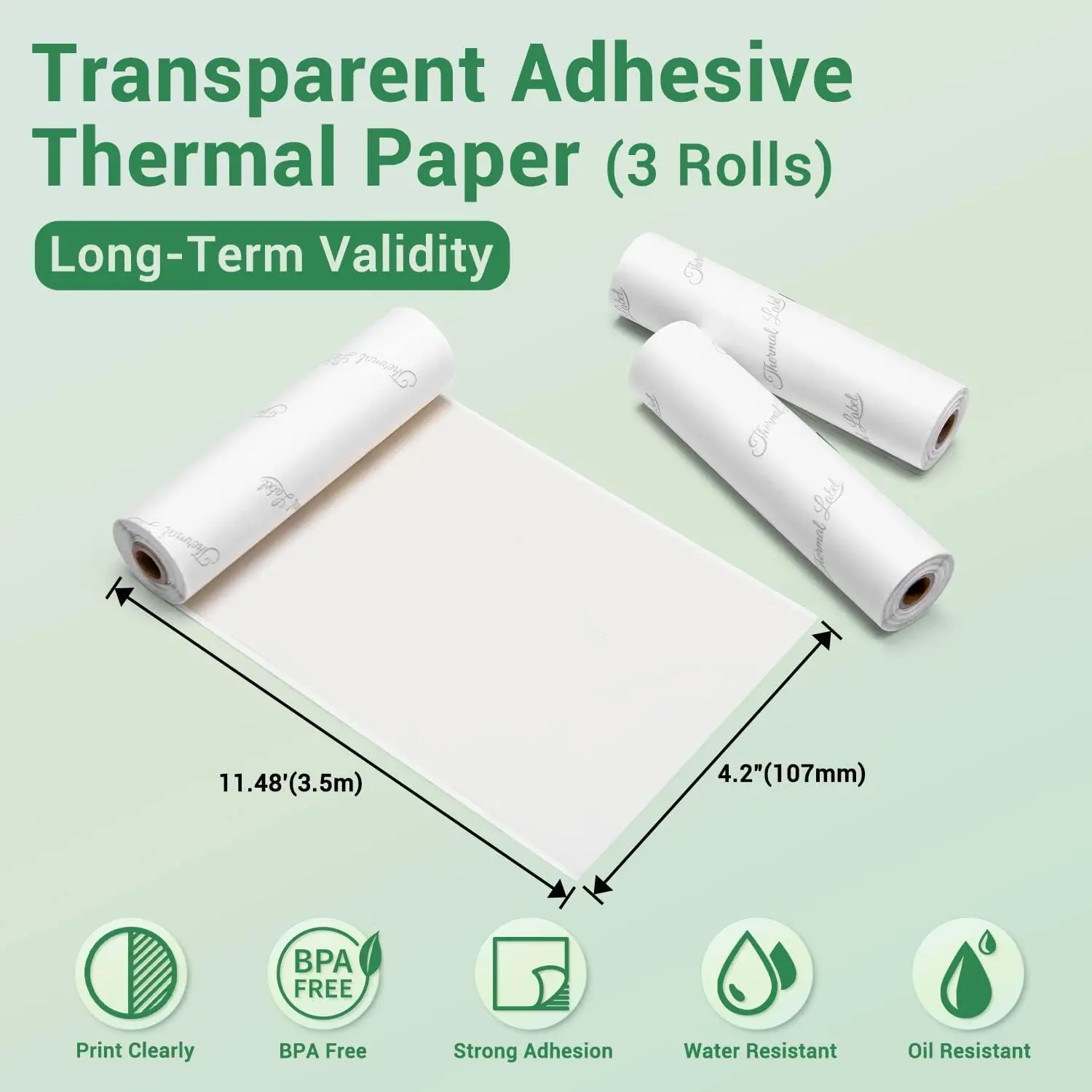 Phomemo-papel térmico adhesivo - Thermal Transfer Ribbon 110Mm reseña y precio