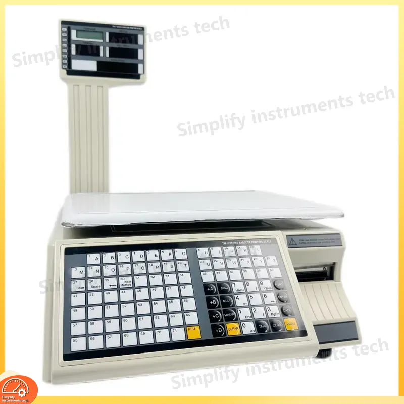 Báscula Digital de Doble Funci - Weighing Scale Label Printer reseña y precio