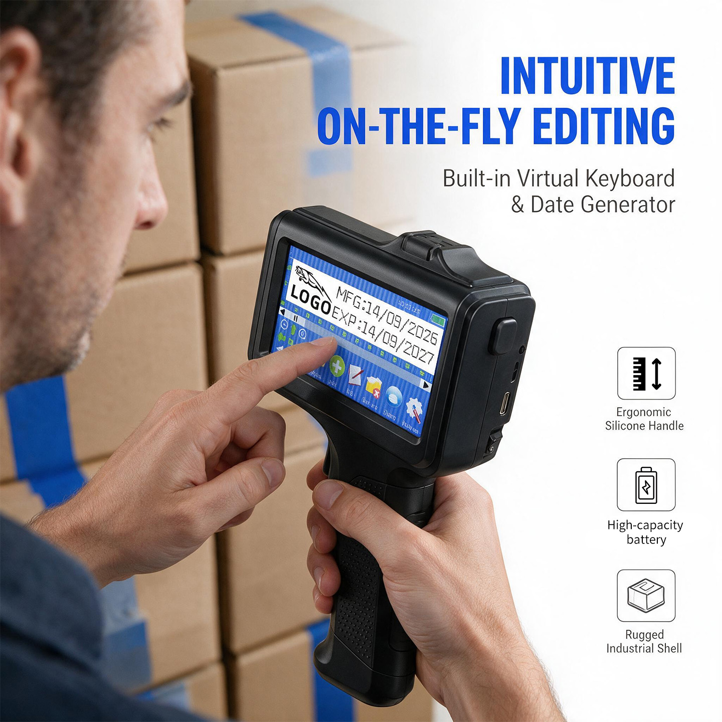 Impresora de inyección de tint - Coding Machine Date Printer Inkjet reseña y precio