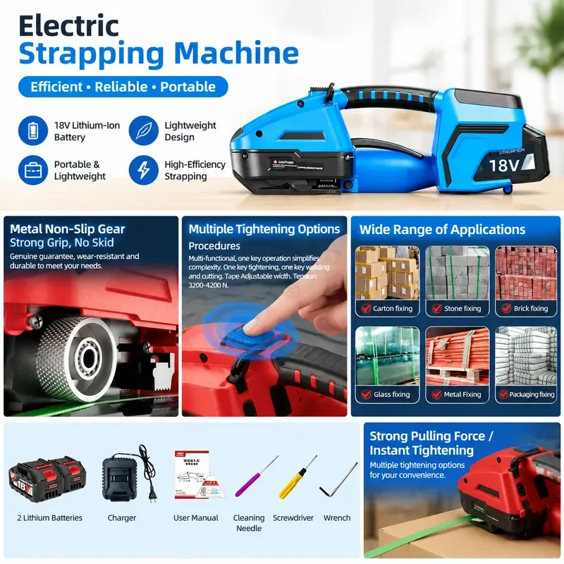 Máquina de flejado eléctrica p - Strapping Machine Pp Band reseña y precio