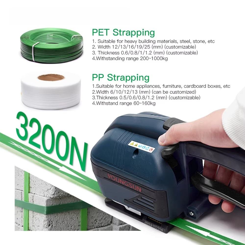 Máquina de flejado eléctrica e - Strapping Machine Pp Band reseña y precio