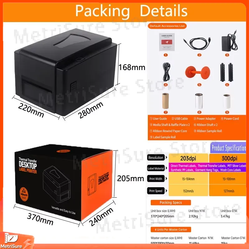 Impresora de Etiquetas de Tran - Barcode Label Printer Industrial reseña y precio