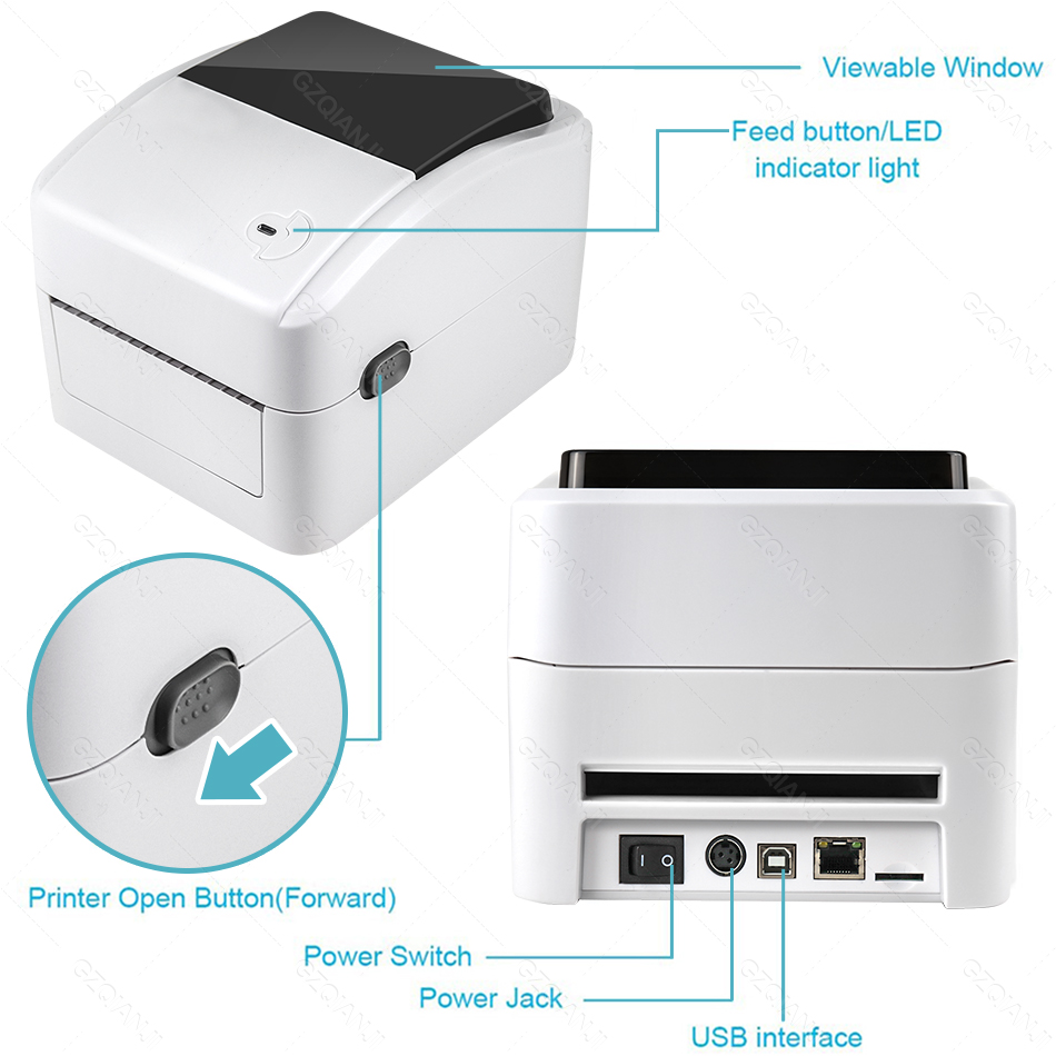 Impresora térmica de etiquetas - Barcode Label Printer Industrial reseña y precio