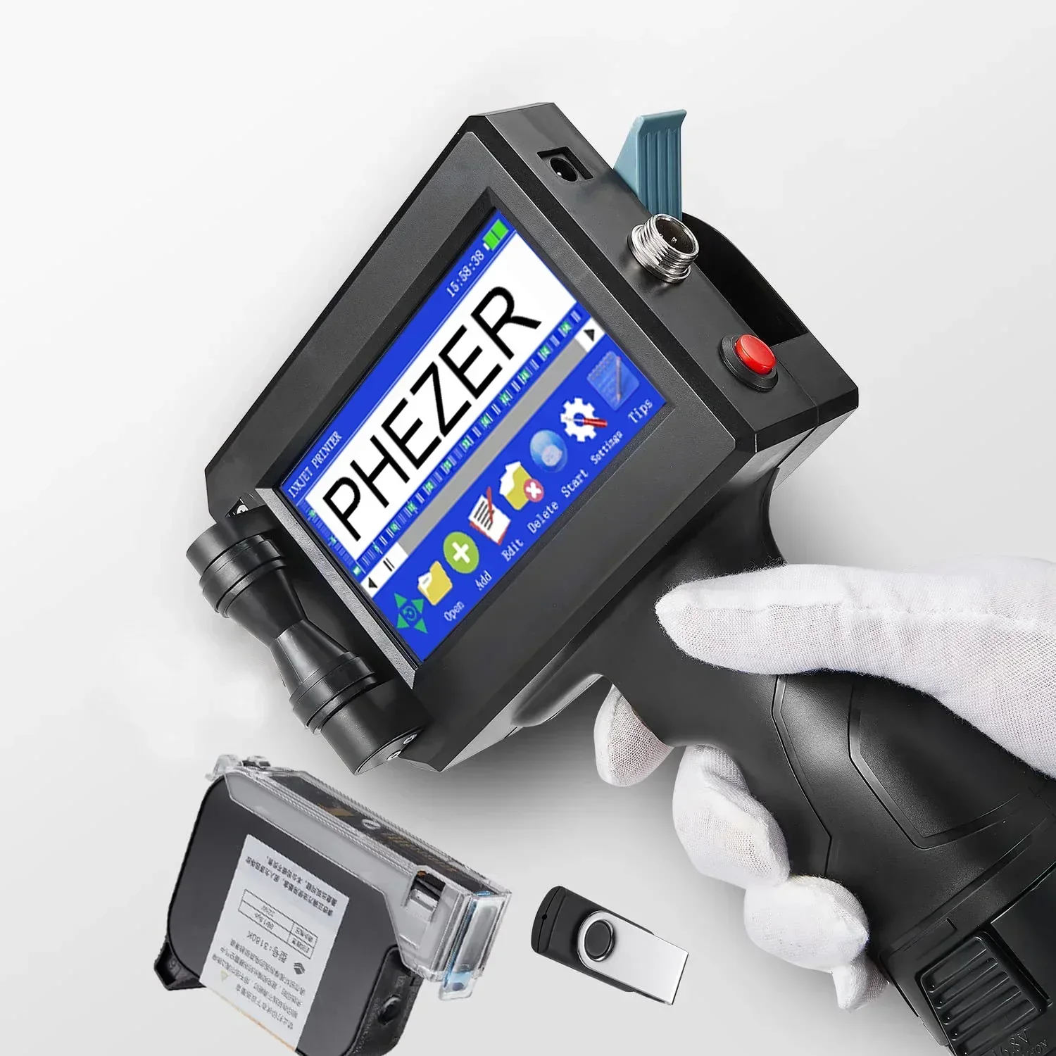 Phezer-impresora de etiquetas  - Barcode Label Printer Industrial reseña y precio