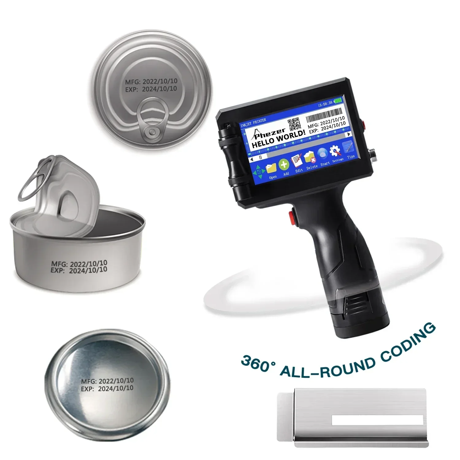Phezer-impresora de etiquetas  - Barcode Label Printer Industrial reseña y precio