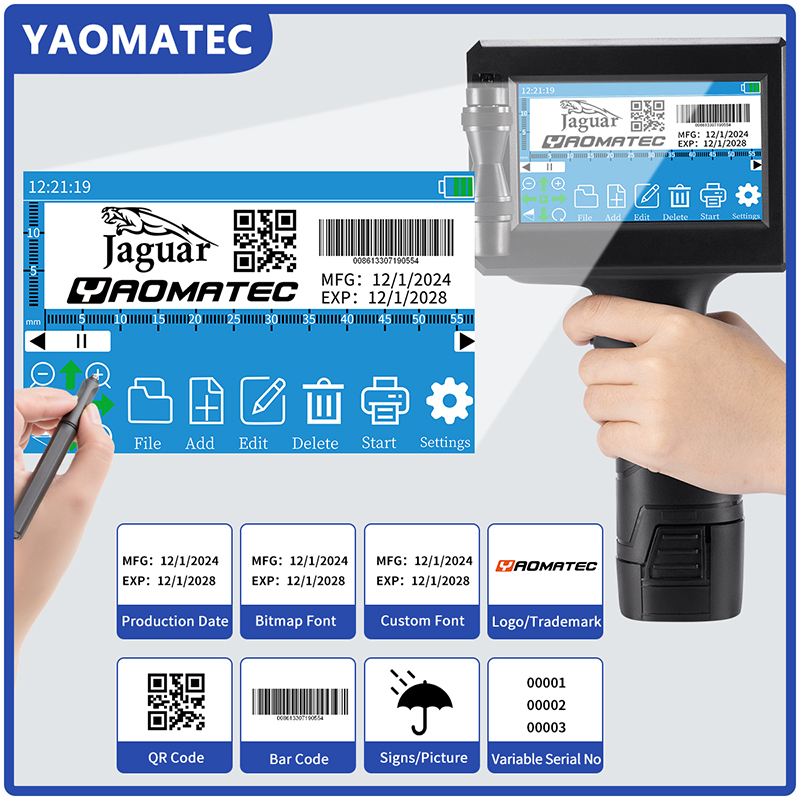 T1730 25,4mm QR Bar código de  - Barcode Label Printer Industrial reseña y precio